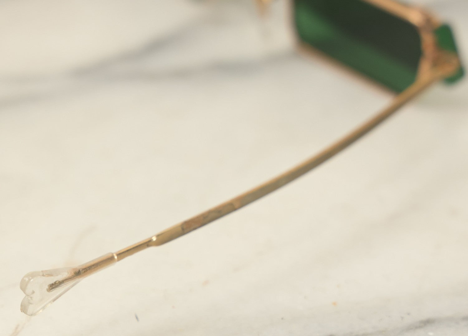 Lot 029 - Vintage Flip Up Green Tint Sunglasses, Circa 1960s