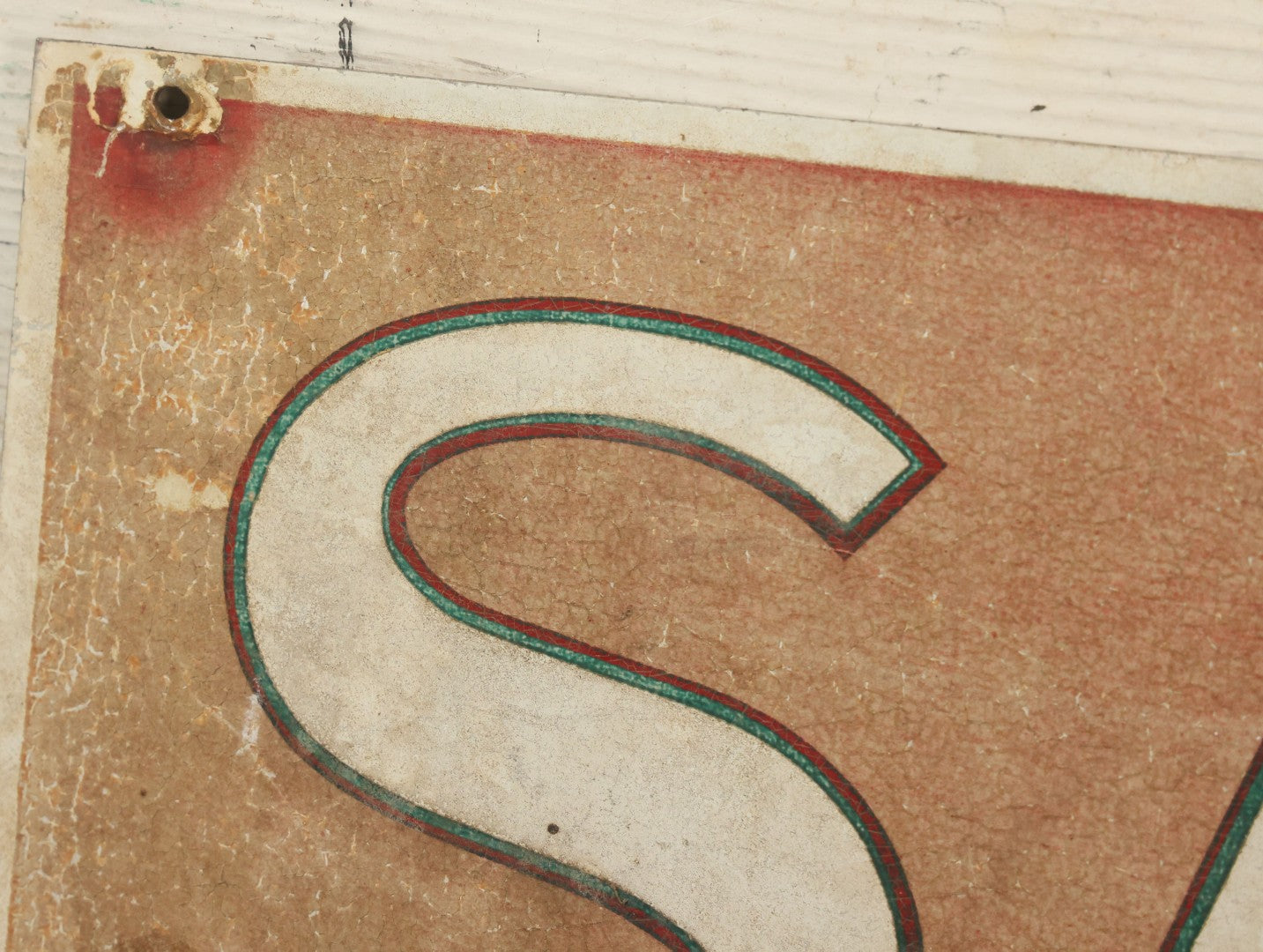 Lot 036 - Vintage Novelty Sign, "Savin' Your Life" With Arrow, 24" x 12"