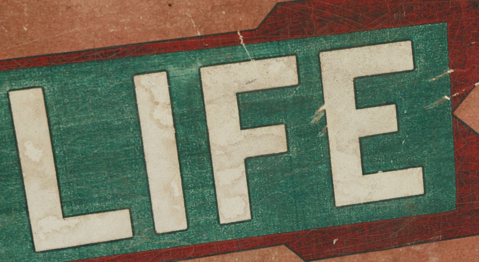 Lot 036 - Vintage Novelty Sign, "Savin' Your Life" With Arrow, 24" x 12"