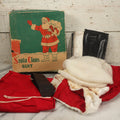 Lot 038 - Vintage Santa Claus Costume In Original Box, Size Medium, By Collegeville Flag & Manufacturing Company, Collegeville, Pennsylvania, Note Box Wear, Various Staining, Appears Complete.