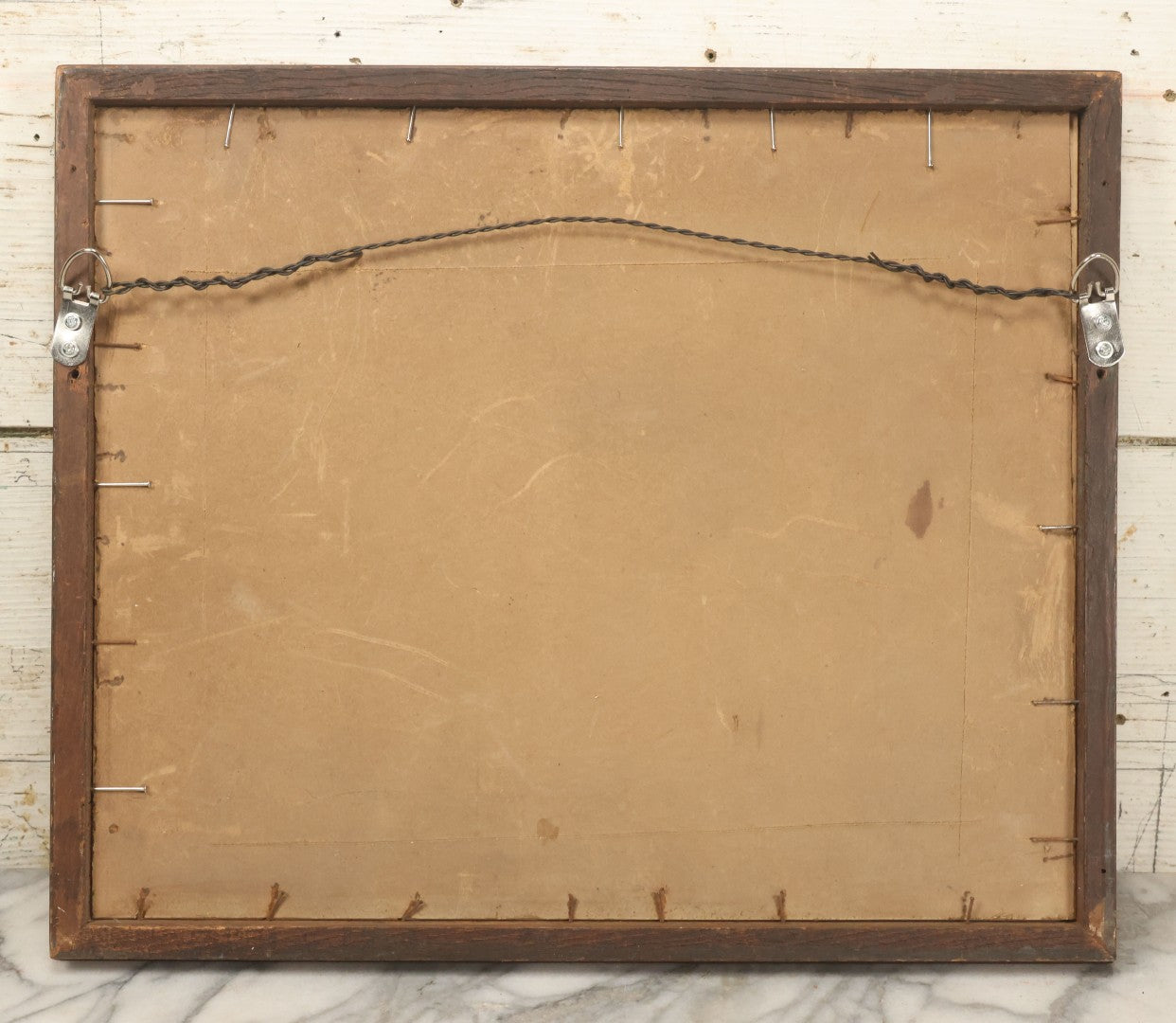 Lot 041 - Antique Hand Colored Lithograph Print Of "My Three White Kittens" Cats Playing With Blocks, "Learning Their A B C," Published By Currier & Ives, 19th Century, Note Frame Wear, 18-5/8" x 15-5/8"