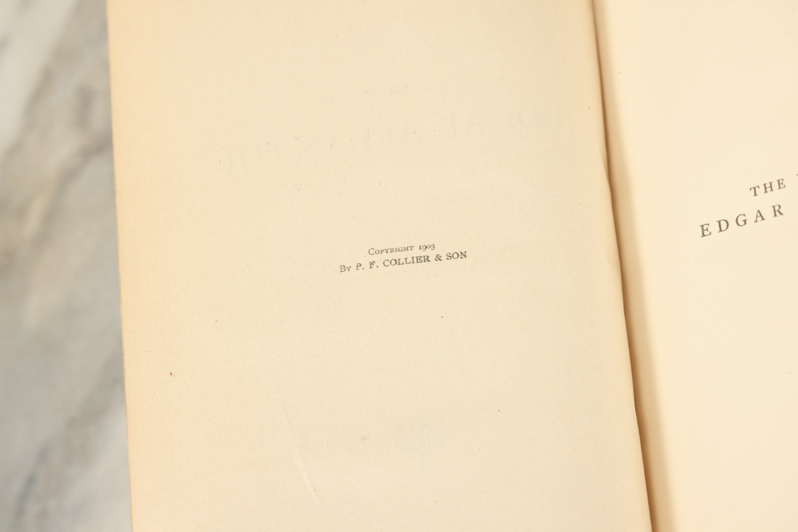 Lot 049 - "The Works Of Edgar Allan Poe" The Raven Edition Antique Book, Volume Two Of Five, With Frontispiece Illustration By Arthur E. Becher, 1903