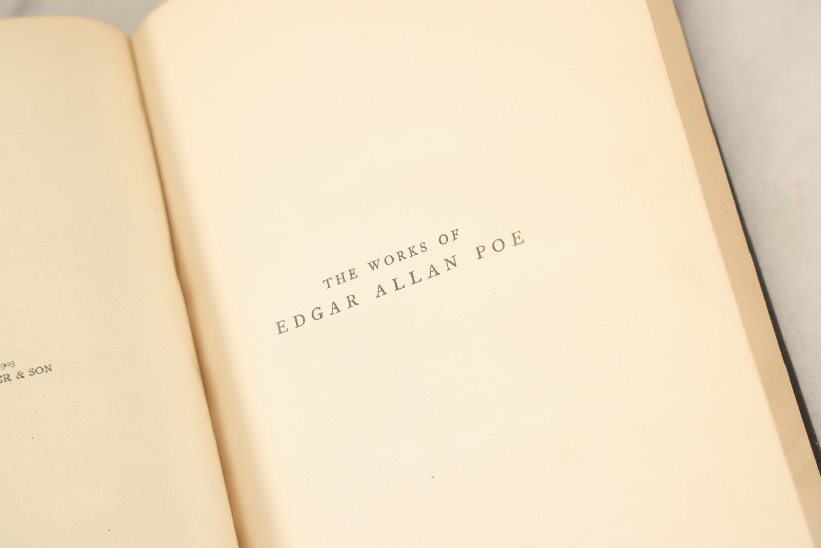 Lot 049 - "The Works Of Edgar Allan Poe" The Raven Edition Antique Book, Volume Two Of Five, With Frontispiece Illustration By Arthur E. Becher, 1903