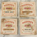 Lot 076 - Grouping Of Four Boxes Of Hasburg's Gold Paint, As Found, Note Wear, Losses, Dried, By Devoe & Reynolds Co. Inc, Artists Materials, New York, Chicago