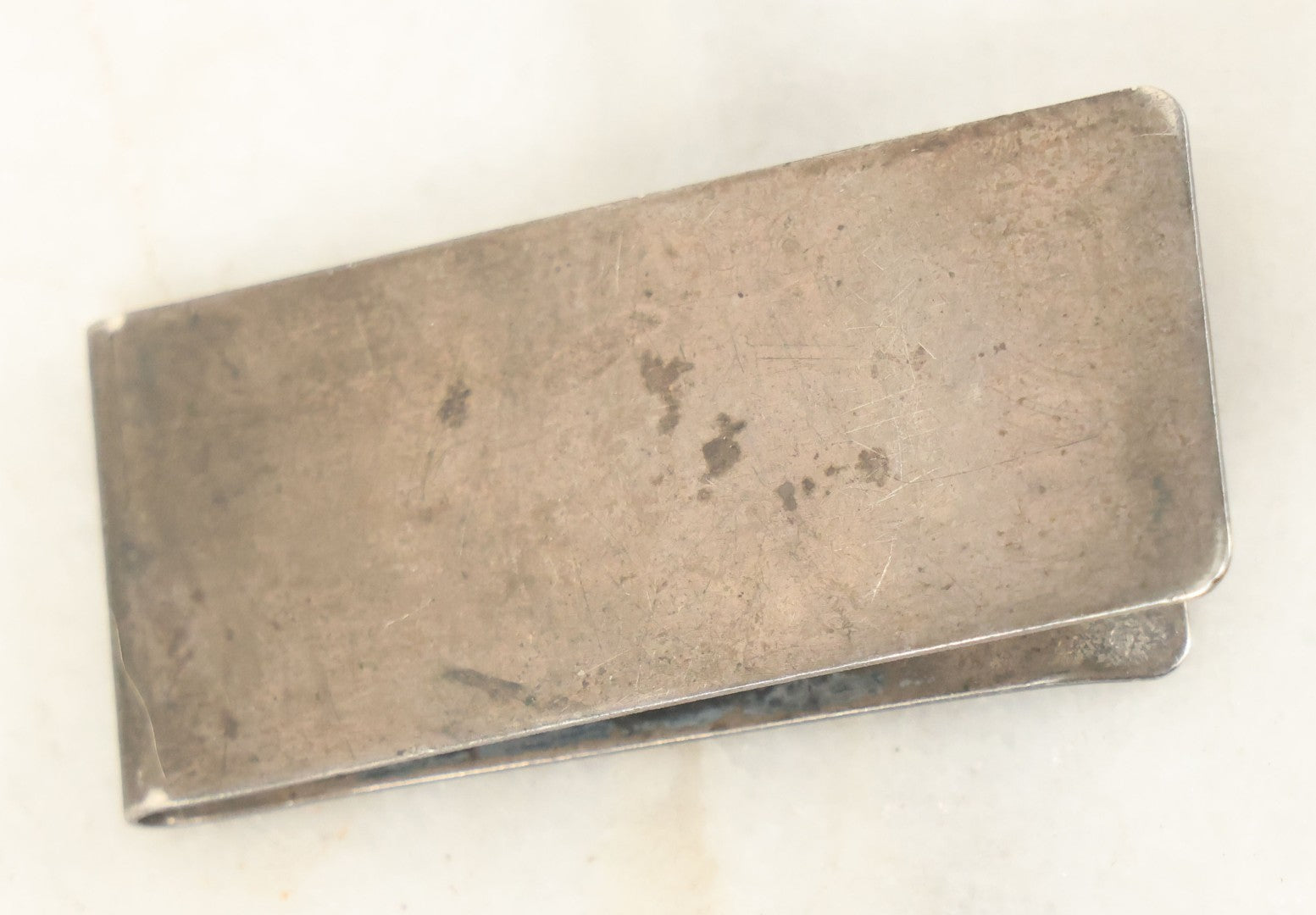 Lot 077 - Vintage Sterling Silver Dollar Sign Money Clip