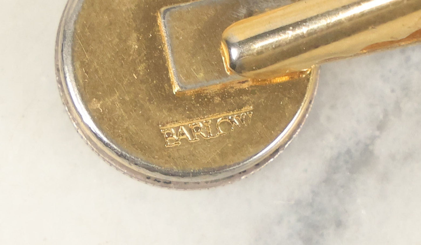 Lot 078 - Vintage 1936 Mercury Dime Tie Clip With Gold Tone, Marked Barlow