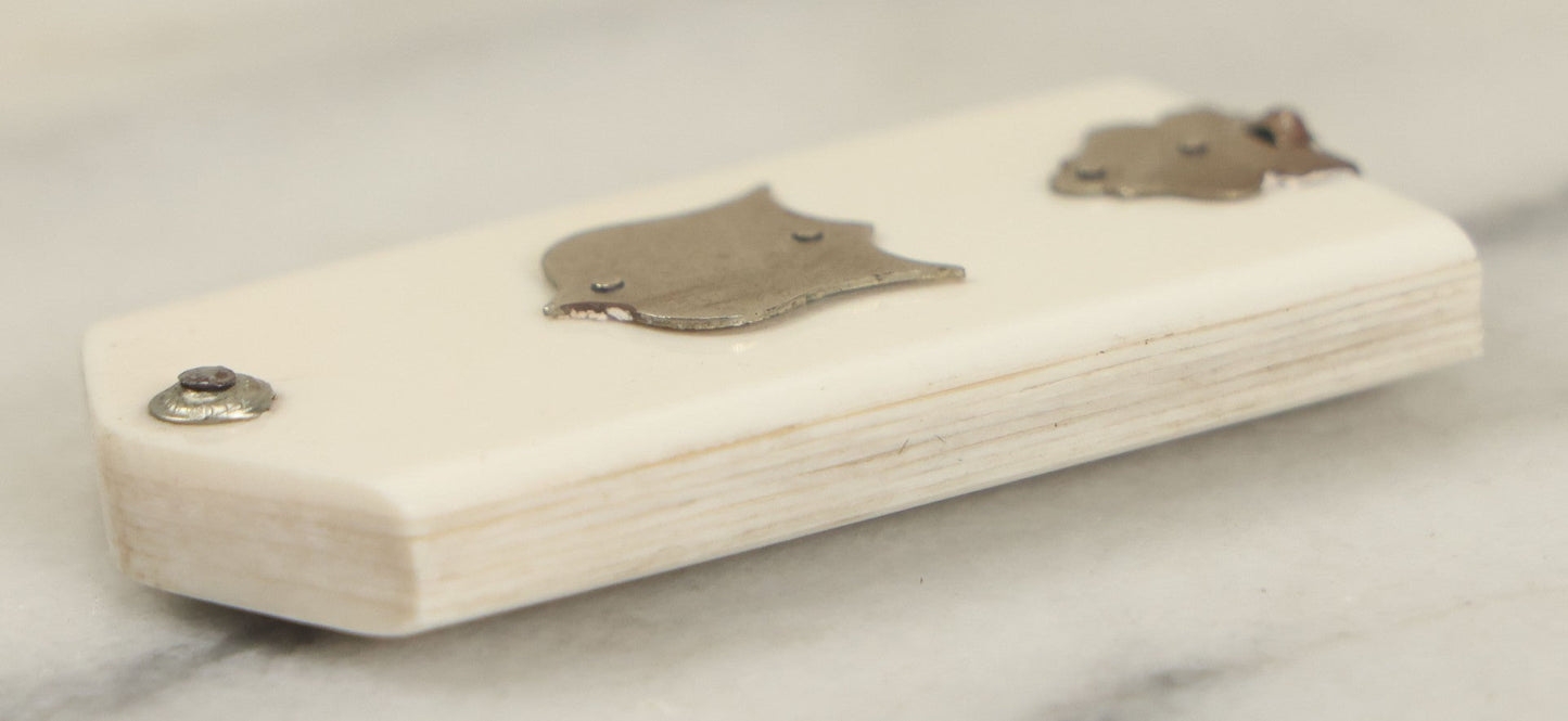 Lot 080 - Antique Miniature Day Of The Week Diary Made From Thin Sheets Of Bone, Page For Each Of The Week, Circa Mid 19th Century