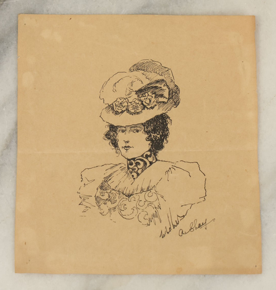 Lot 089 - Grouping Of Twelve Antique Hand Drawn Hand Painted Watercolor Costume Ideas Including Army, Navy, Statue Of Liberty, Luna Moth, And Others