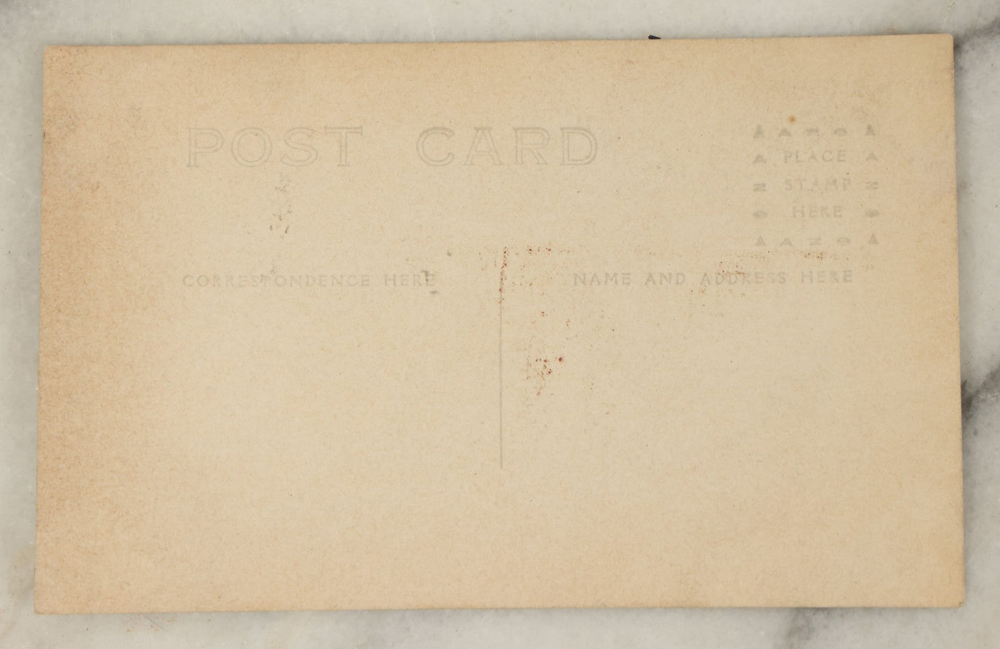 Lot 100 - Single Antique Real Photo Postcard, R.P.P.C., Boy In Hat Sitting On Stoop With Dog