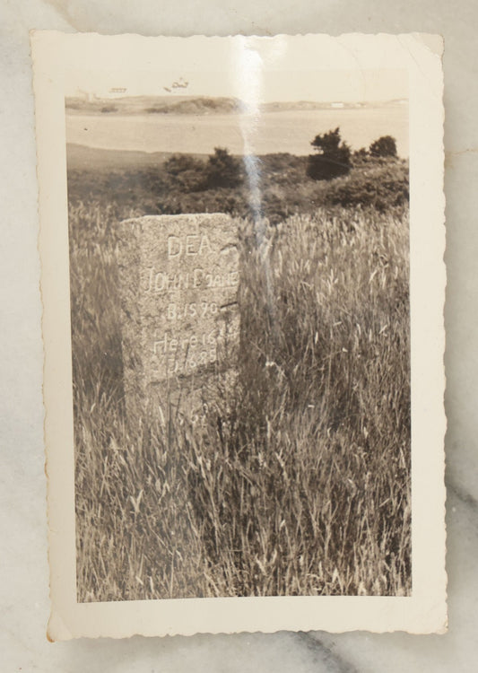 Lot 106 - Single Vintage Snapshot Photograph Of John Doane, Born 1590, Died 1685, Plymouth Colonist