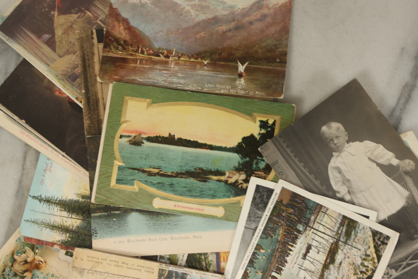 Lot 122 - Grouping Of 25+ Mixed Vintage And Antique Postcards, Mostly Of Landmarks, Locations, Etc