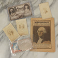 Lot 123 - Grouping Of Six Pieces Of George And Martha Washington Ephemera Including Carte De Visite C.D.V. Album Filler Cards, Postcard, Washington Bicentennial Booklet, And More