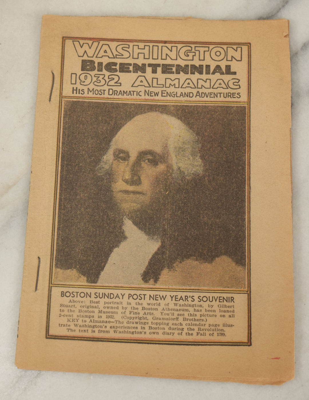 Lot 123 - Grouping Of Six Pieces Of George And Martha Washington Ephemera Including Carte De Visite C.D.V. Album Filler Cards, Postcard, Washington Bicentennial Booklet, And More