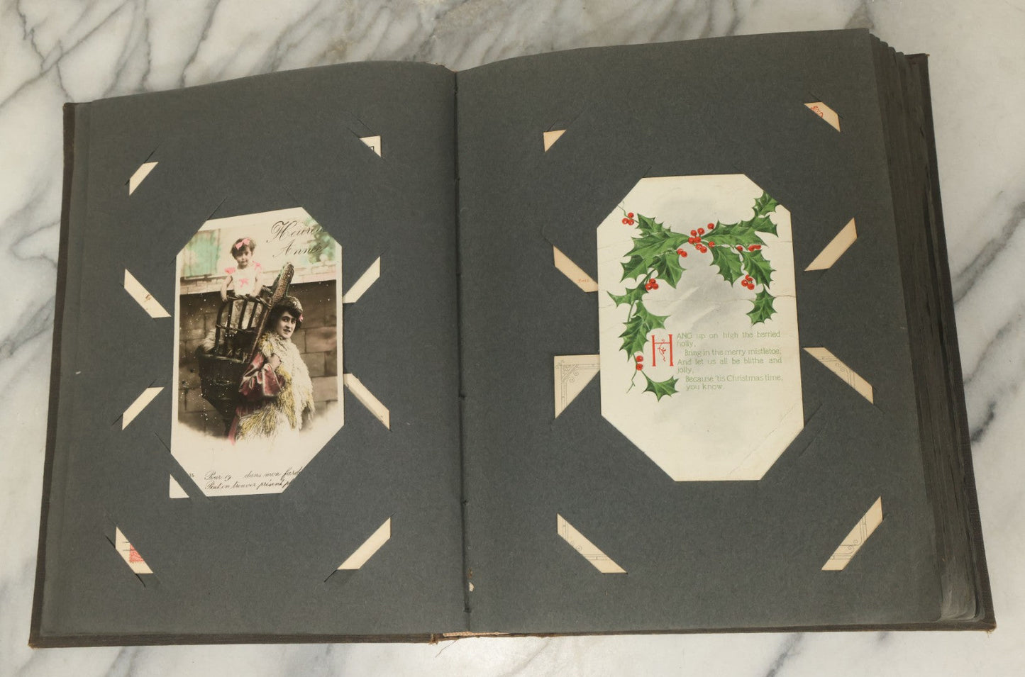 Lot 118 - Large Antique Postcard Album With 125+ Antique Postcards, Mostly Relating To Locations, Landmarks, Including Old Orchard Beach, Maine, Dartmouth College, New Hampshire, Other New England Scenes, All Postcards Pictured