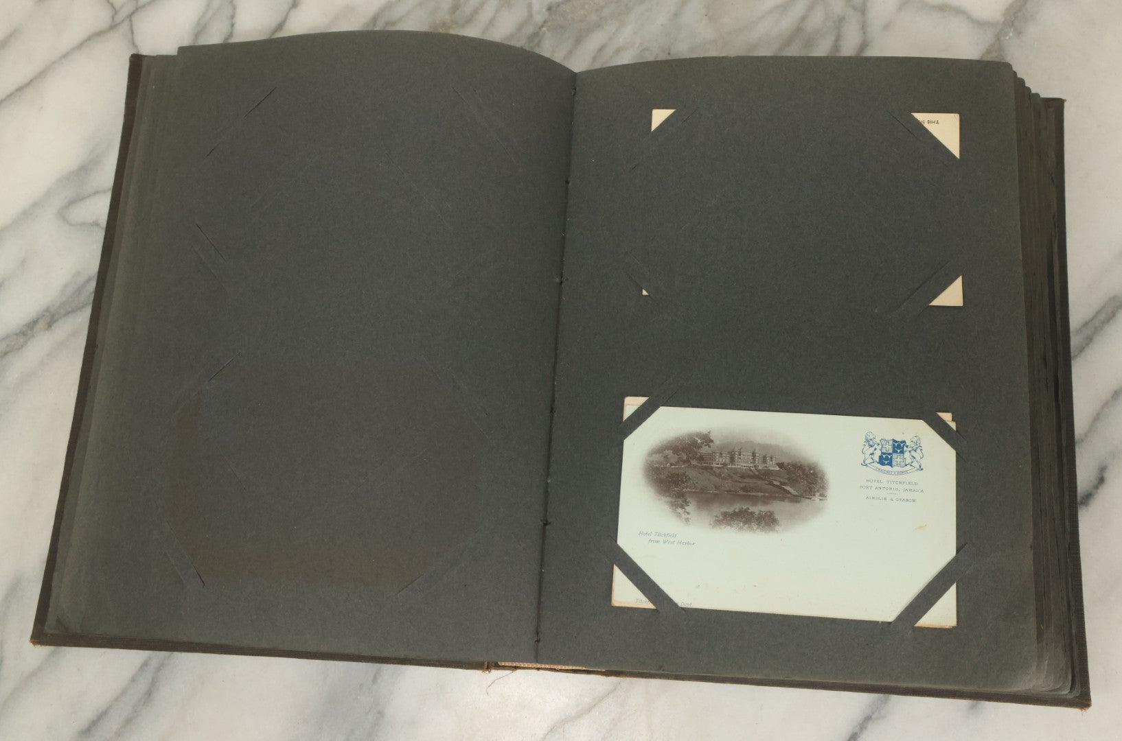 Lot 118 - Large Antique Postcard Album With 125+ Antique Postcards, Mostly Relating To Locations, Landmarks, Including Old Orchard Beach, Maine, Dartmouth College, New Hampshire, Other New England Scenes, All Postcards Pictured