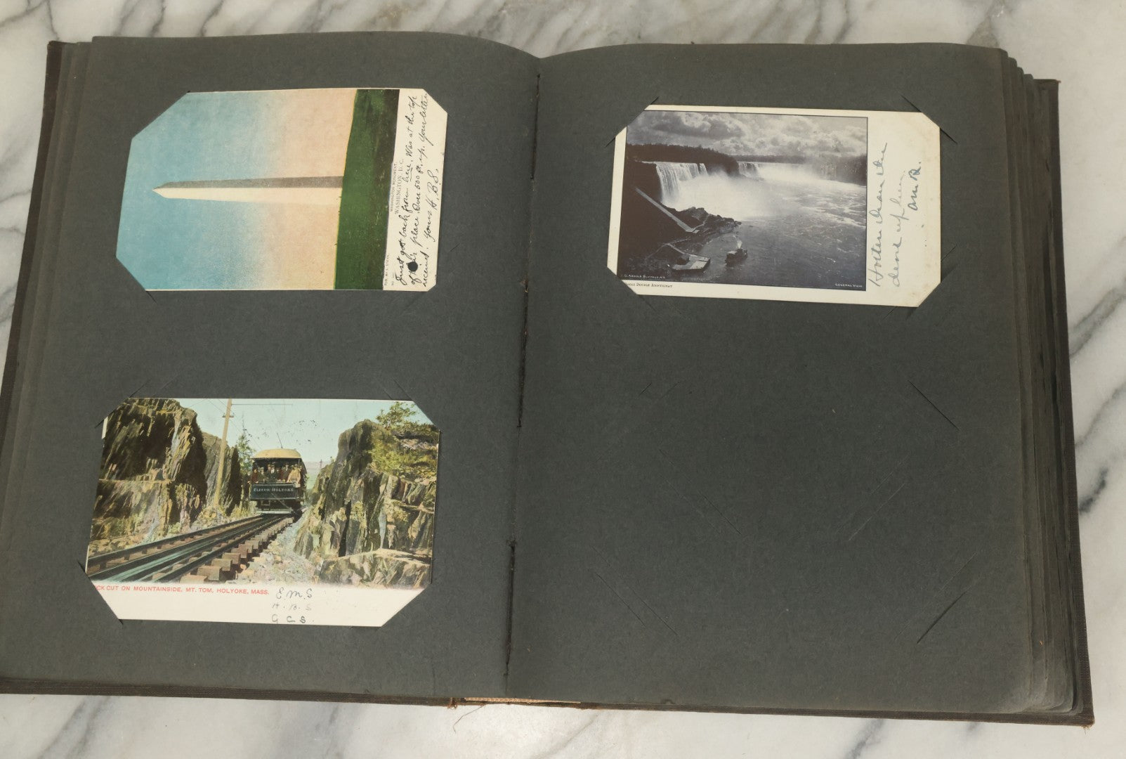 Lot 118 - Large Antique Postcard Album With 125+ Antique Postcards, Mostly Relating To Locations, Landmarks, Including Old Orchard Beach, Maine, Dartmouth College, New Hampshire, Other New England Scenes, All Postcards Pictured