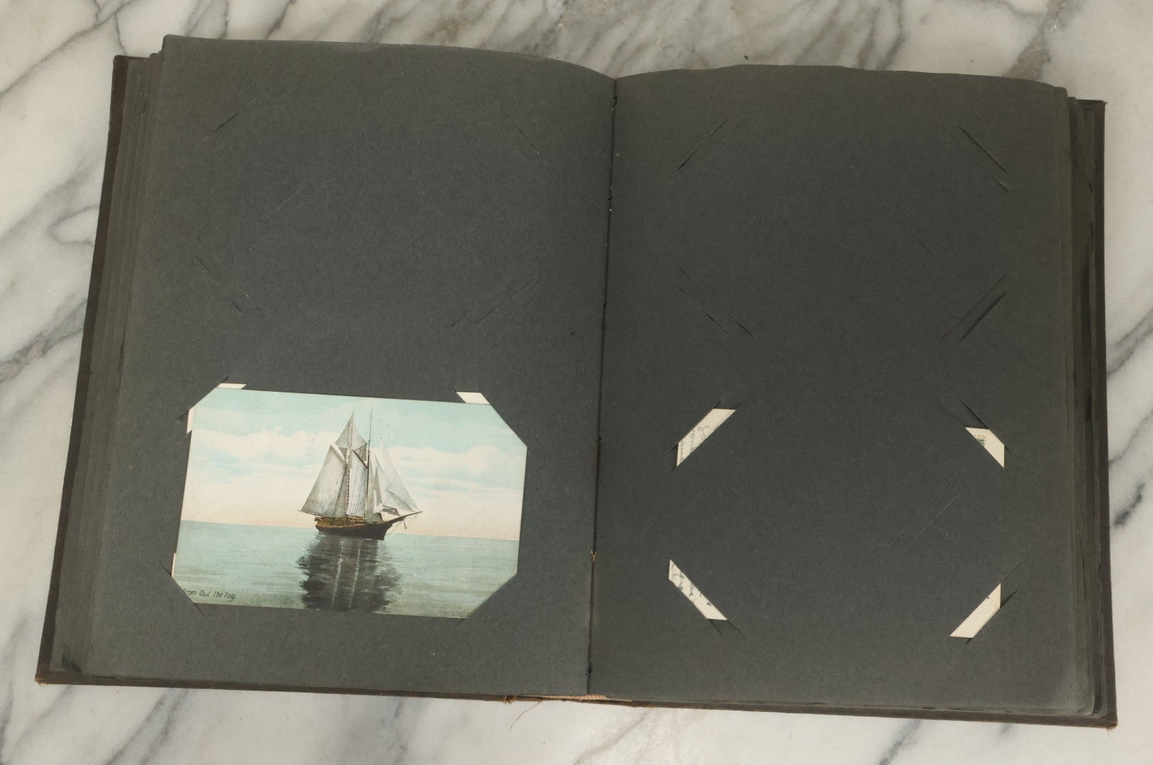 Lot 118 - Large Antique Postcard Album With 125+ Antique Postcards, Mostly Relating To Locations, Landmarks, Including Old Orchard Beach, Maine, Dartmouth College, New Hampshire, Other New England Scenes, All Postcards Pictured