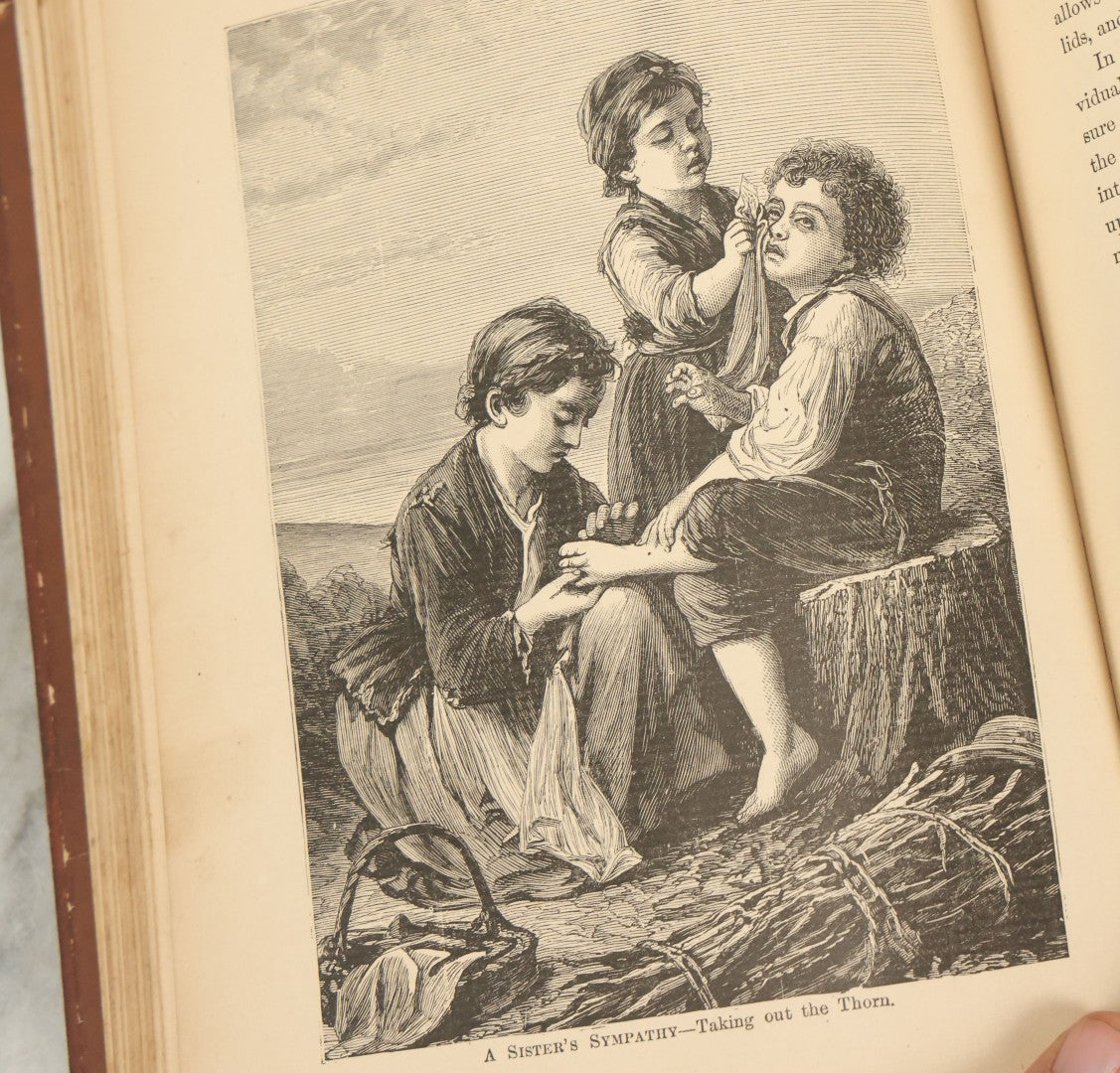 Lot 121 - "Golden Thoughts On Mother, Home, And Heaven From Poetic Prose And Literature" Antique Illustrated Book, E.B. Treat Publisher, New York, 1878