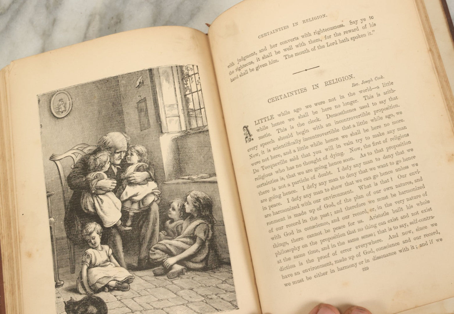Lot 121 - "Golden Thoughts On Mother, Home, And Heaven From Poetic Prose And Literature" Antique Illustrated Book, E.B. Treat Publisher, New York, 1878