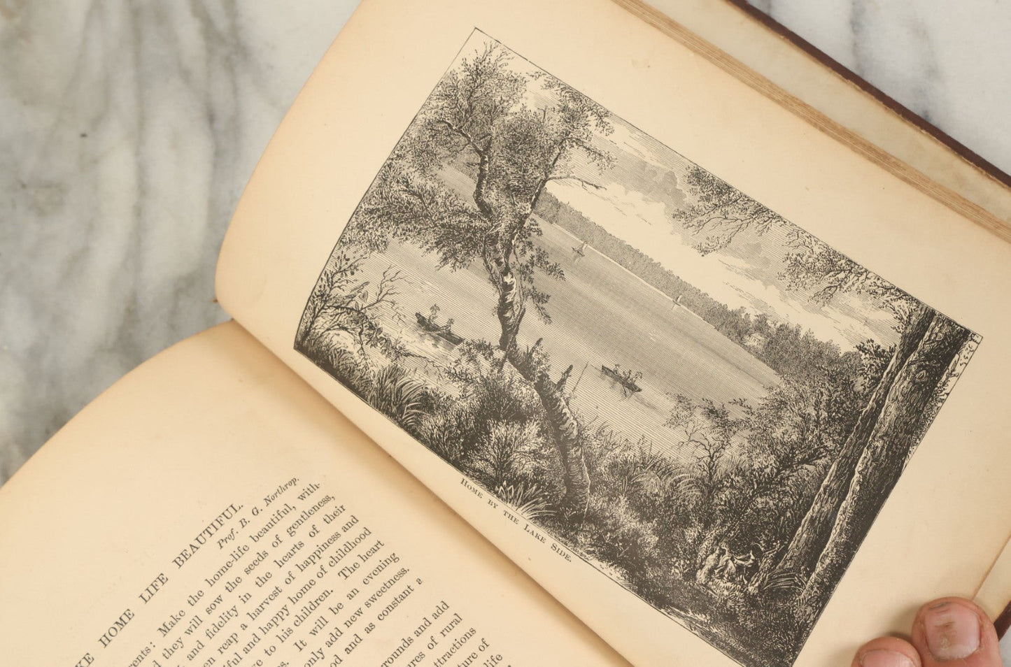 Lot 121 - "Golden Thoughts On Mother, Home, And Heaven From Poetic Prose And Literature" Antique Illustrated Book, E.B. Treat Publisher, New York, 1878