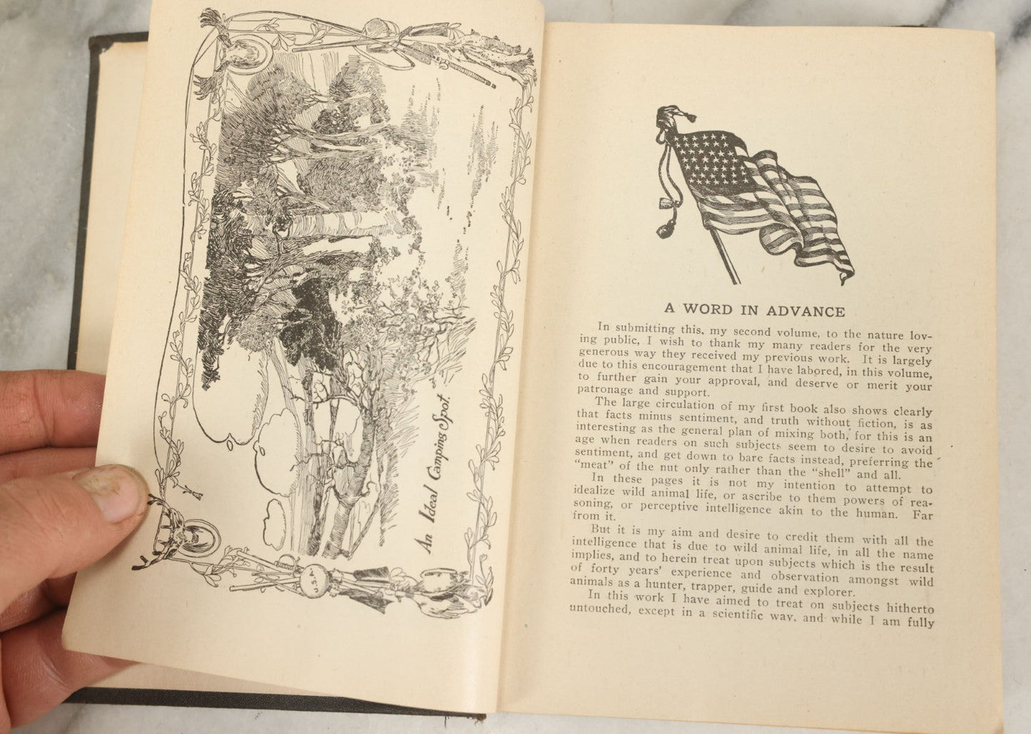 Lot 122 - "Buzzacott's Masterpiece Or The Complete Hunters', Trappers', And Campers' Library Of Valuable Information" Antique Book With Photos By "Buzzacott," Mcmains & Meyer Publishers, 1913