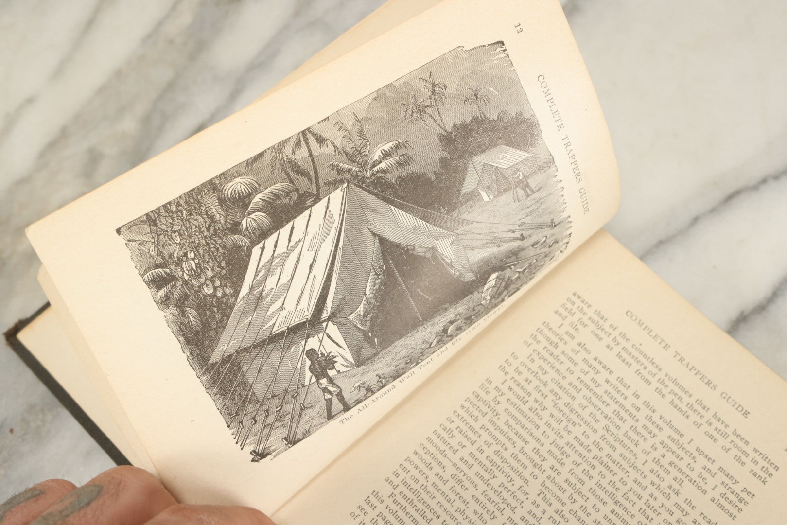 Lot 122 - "Buzzacott's Masterpiece Or The Complete Hunters', Trappers', And Campers' Library Of Valuable Information" Antique Book With Photos By "Buzzacott," Mcmains & Meyer Publishers, 1913
