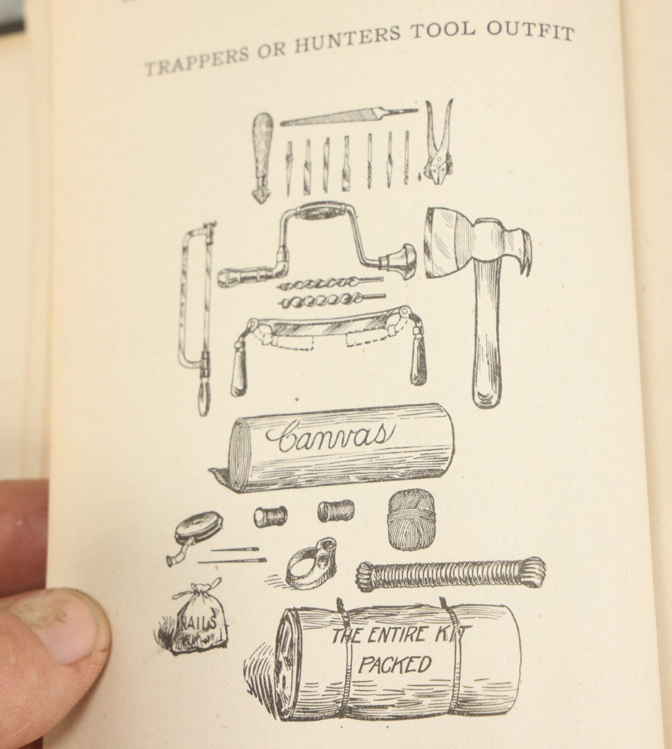 Lot 122 - "Buzzacott's Masterpiece Or The Complete Hunters', Trappers', And Campers' Library Of Valuable Information" Antique Book With Photos By "Buzzacott," Mcmains & Meyer Publishers, 1913