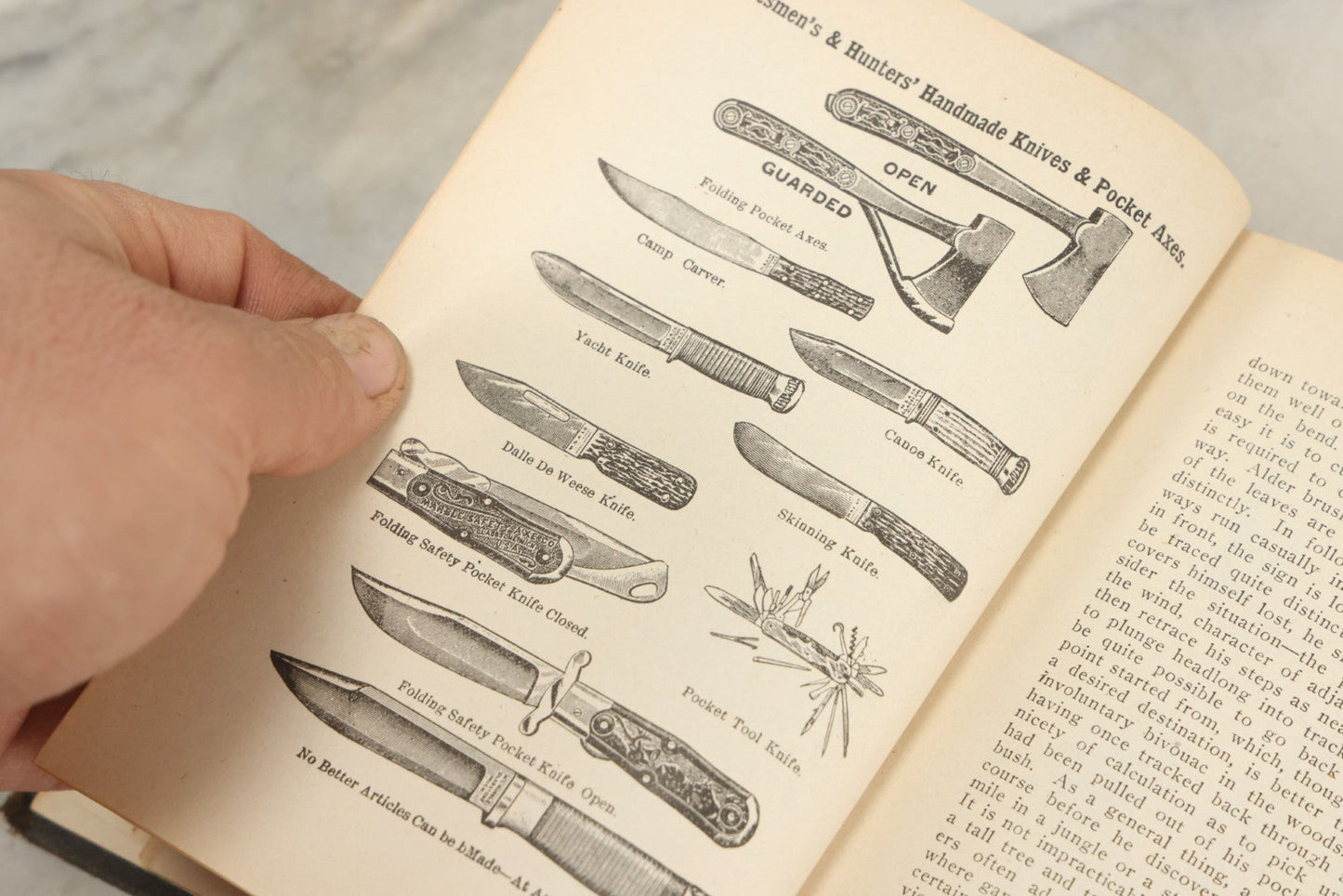 Lot 122 - "Buzzacott's Masterpiece Or The Complete Hunters', Trappers', And Campers' Library Of Valuable Information" Antique Book With Photos By "Buzzacott," Mcmains & Meyer Publishers, 1913
