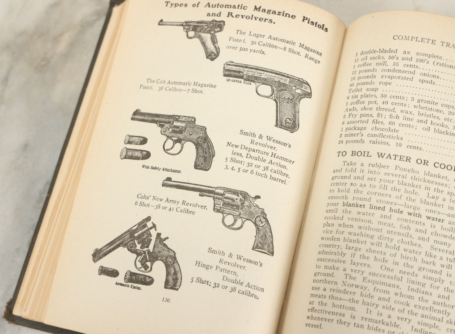 Lot 122 - "Buzzacott's Masterpiece Or The Complete Hunters', Trappers', And Campers' Library Of Valuable Information" Antique Book With Photos By "Buzzacott," Mcmains & Meyer Publishers, 1913