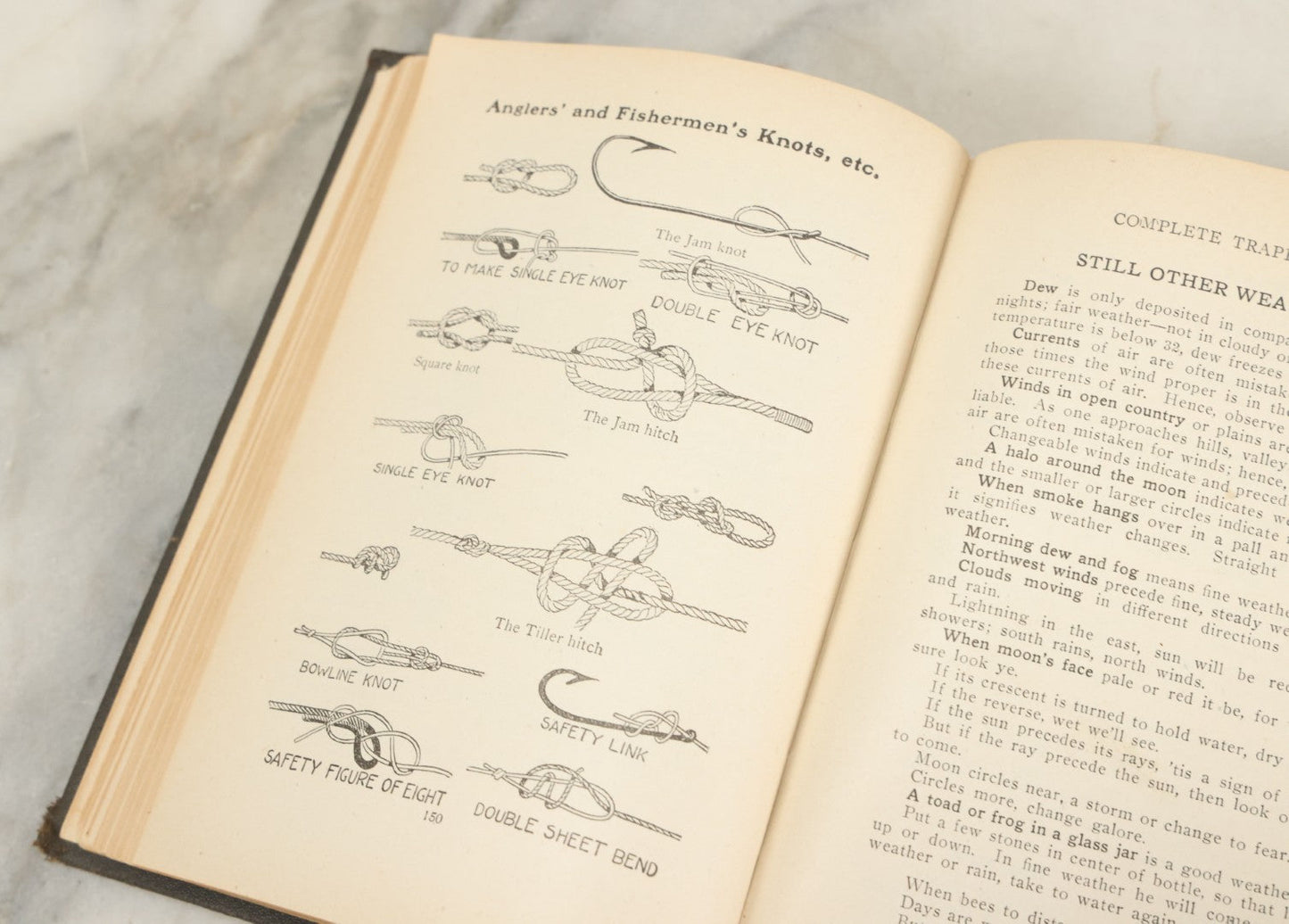 Lot 122 - "Buzzacott's Masterpiece Or The Complete Hunters', Trappers', And Campers' Library Of Valuable Information" Antique Book With Photos By "Buzzacott," Mcmains & Meyer Publishers, 1913