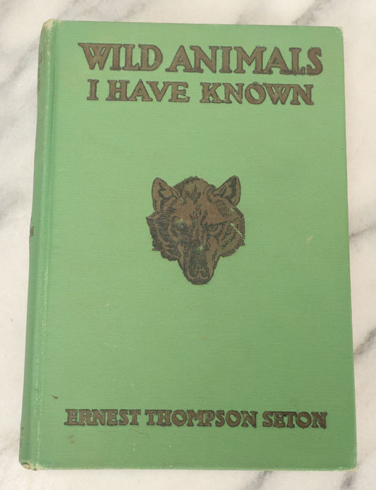 Lot 123 - "Wild Animals I Have Known" Vintage Book By Ernest Thompson Seton, With Over 200 Drawings By The Author, Grosset & Dunlap Publishers, By Arrangement With Charles Scribner's Sons, New York, 1926 Edition
