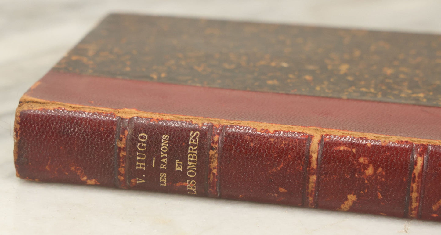 Lot 125 - "Les Rayons Et Les Ombres (Beams And Shadows)" Antique Book Collection Of Forty-Four Poems By Victor Hugo, Published By J. Hetzel & Co., Maison Quantin, Circa Mid 19th Century