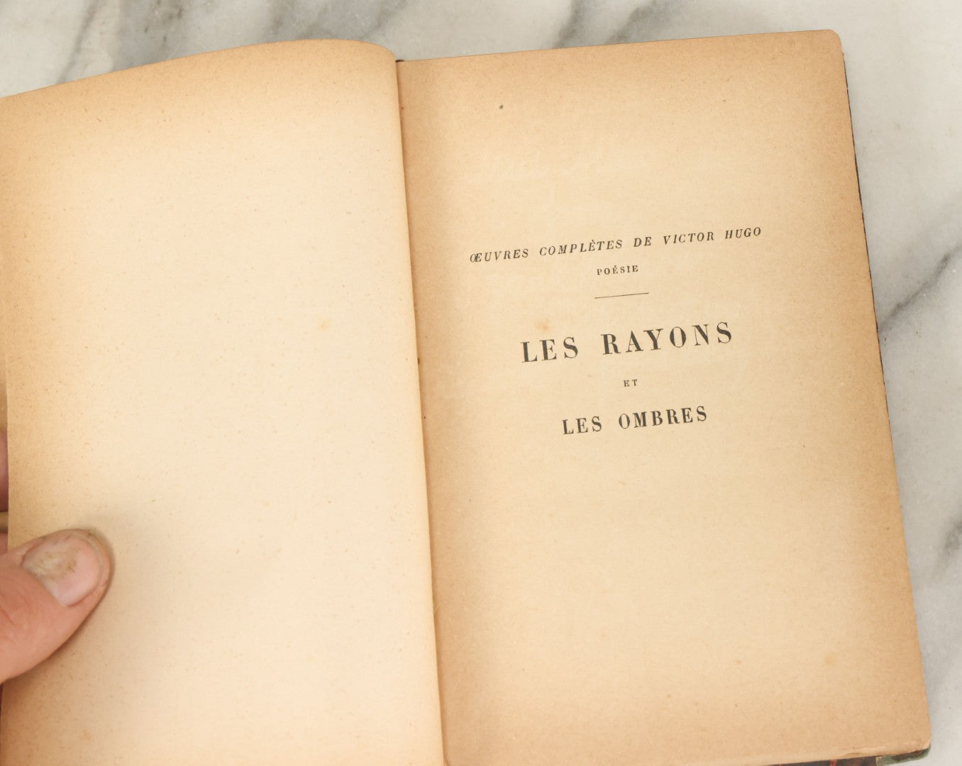 Lot 125 - "Les Rayons Et Les Ombres (Beams And Shadows)" Antique Book Collection Of Forty-Four Poems By Victor Hugo, Published By J. Hetzel & Co., Maison Quantin, Circa Mid 19th Century