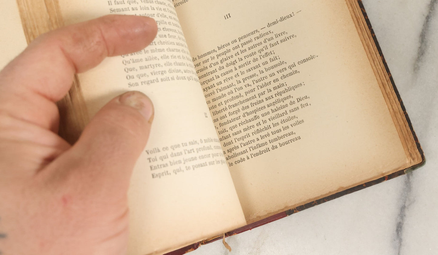 Lot 125 - "Les Rayons Et Les Ombres (Beams And Shadows)" Antique Book Collection Of Forty-Four Poems By Victor Hugo, Published By J. Hetzel & Co., Maison Quantin, Circa Mid 19th Century