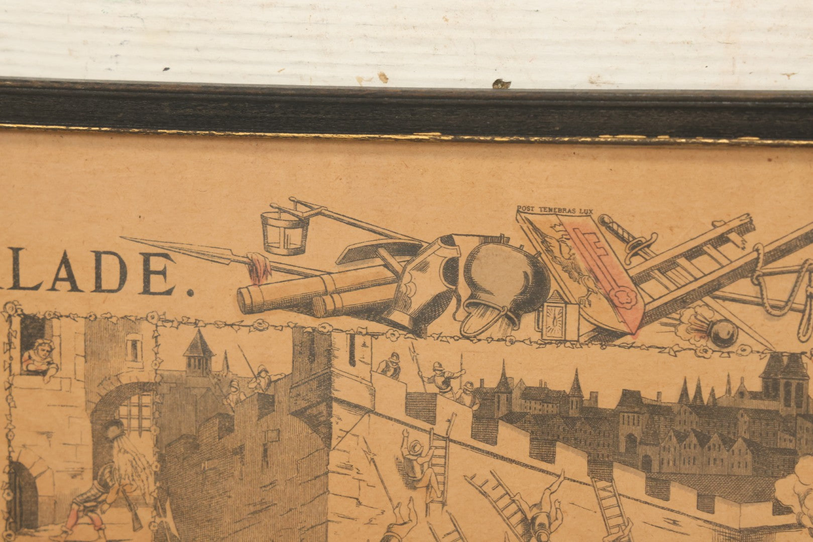 Lot 132 - Antique Hand Colored Historical Print Depicting The Geneva Escalade Attack Of 1602, By Imagerie D'Épinal Printing House, France