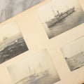 Lot 134 - Antique Black Photo Album With Many Snapshot Photographs, Including Of Boats, Ships, Interior Victorian Homes, Dogs, Young Folks Goofing Around, Etc., Circa 1900-1905 (All Pages Pictured)