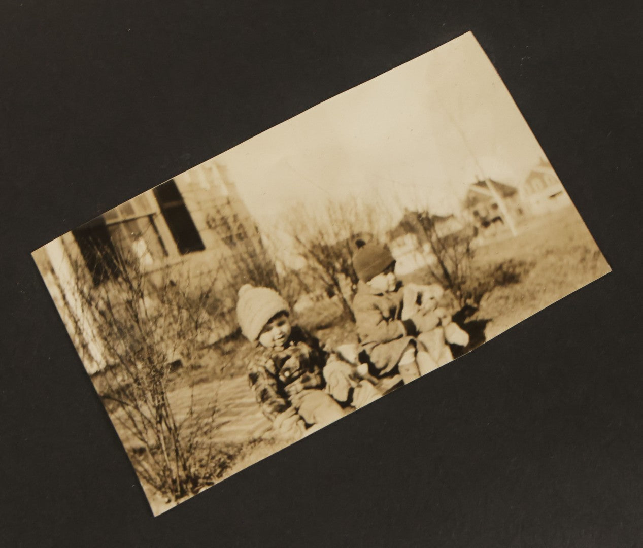 Lot 137 - Vintage Photo Album With Boat On Cover With Photos Of A Young Toddler Boy At Play, With Family, Etc., Including Photos With Military Officer, Circa 1930s - 1940s (All Pages Pictured)