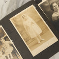 Lot 138 - Antique Brown Photo Album With Mostly Real Photo Postcards R.P.P.C. And Cyanotypes, Including First Communion Photos And More (All Pages Pictured)