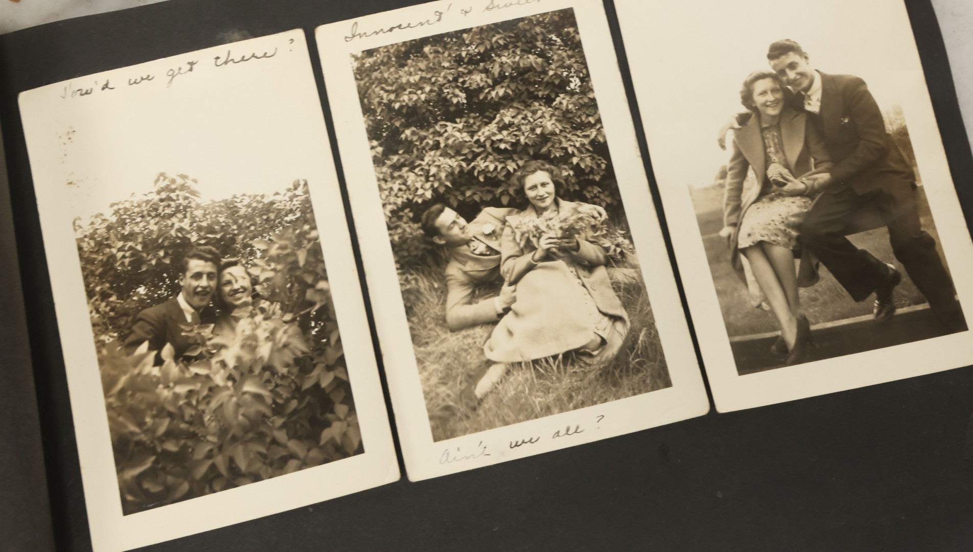 Lot 138 - Antique Brown Photo Album With Mostly Real Photo Postcards R.P.P.C. And Cyanotypes, Including First Communion Photos And More (All Pages Pictured)