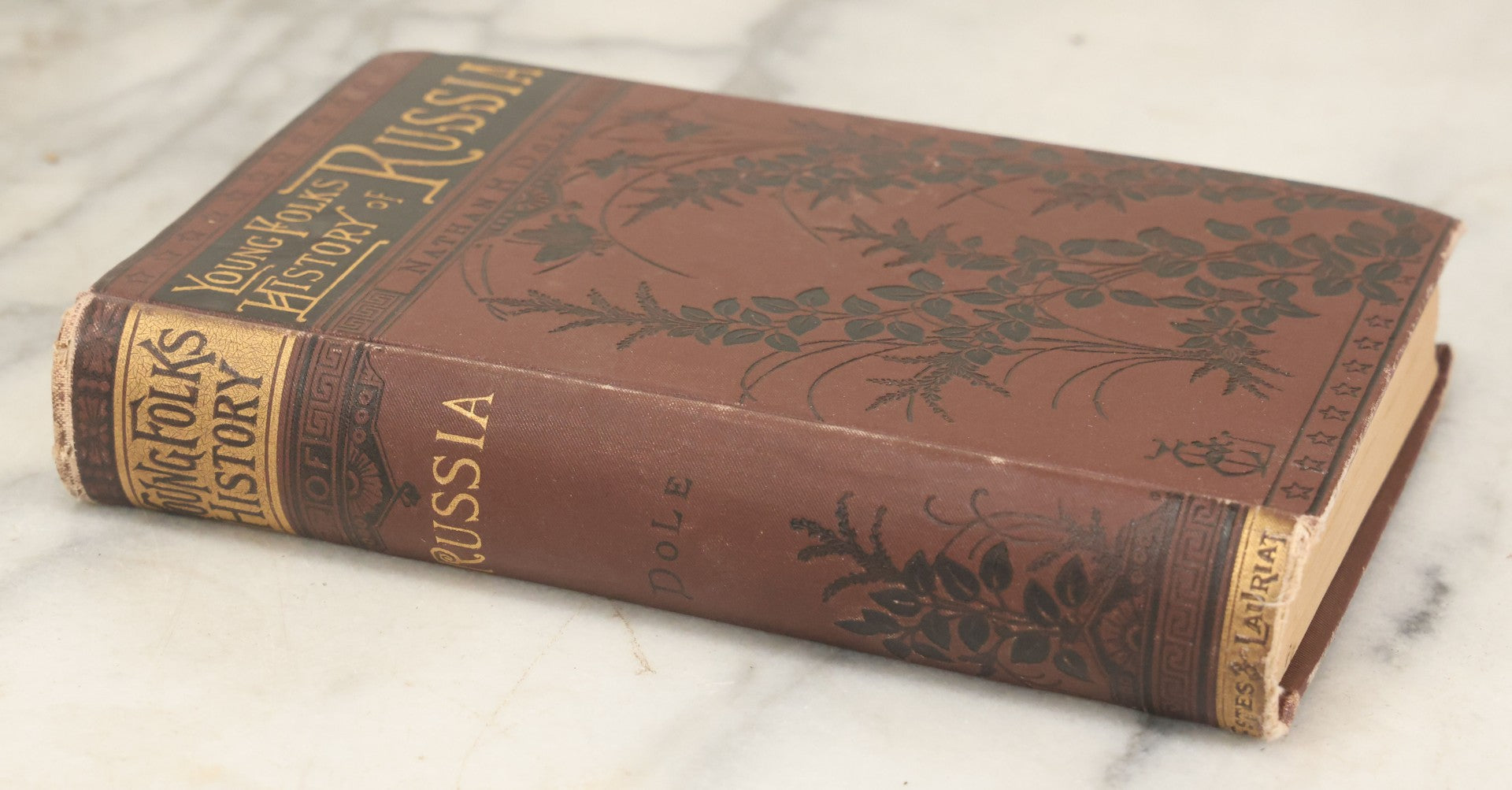 Lot 151 - "Young Folks History Of Russia" Antique Book By Nathan Haskell Dole, Illustrated By More Than One Hundred Engravings, Estes And Lauriat Publishers, Boston, 1883