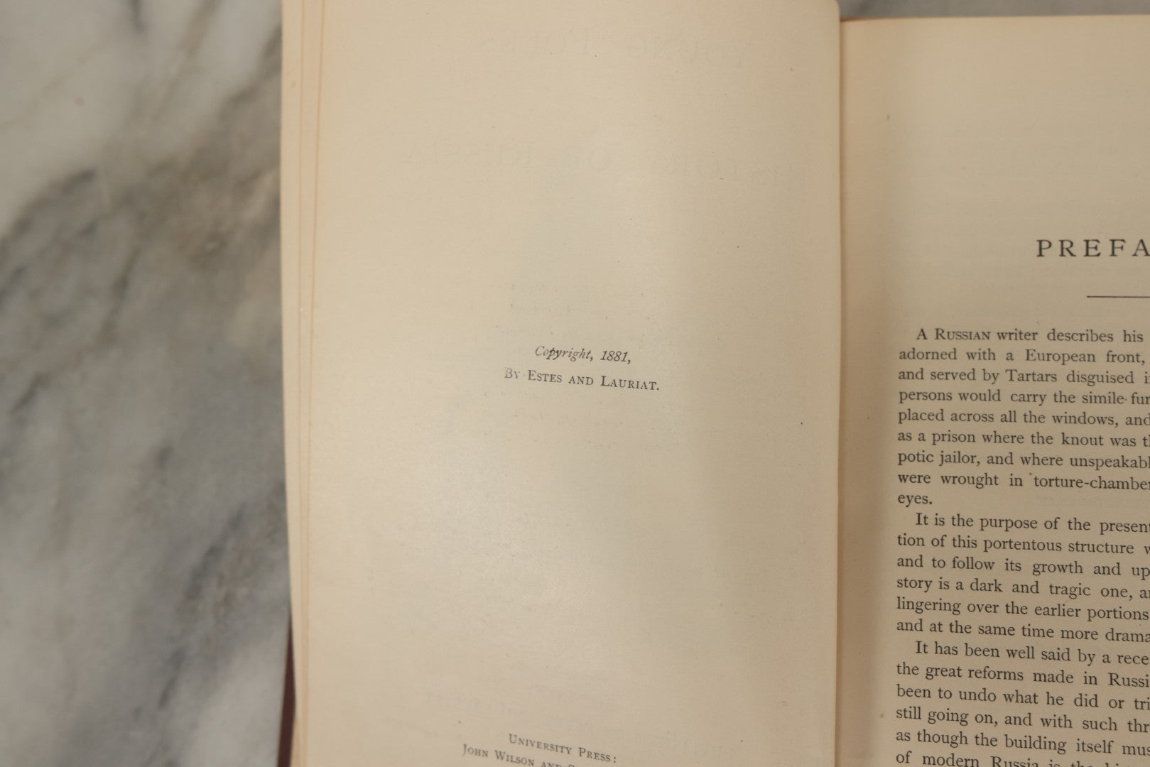 Lot 151 - "Young Folks History Of Russia" Antique Book By Nathan Haskell Dole, Illustrated By More Than One Hundred Engravings, Estes And Lauriat Publishers, Boston, 1883