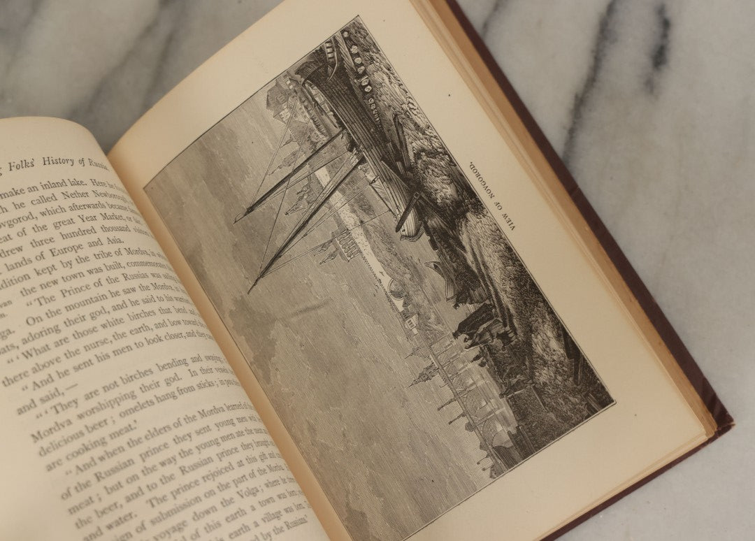 Lot 151 - "Young Folks History Of Russia" Antique Book By Nathan Haskell Dole, Illustrated By More Than One Hundred Engravings, Estes And Lauriat Publishers, Boston, 1883