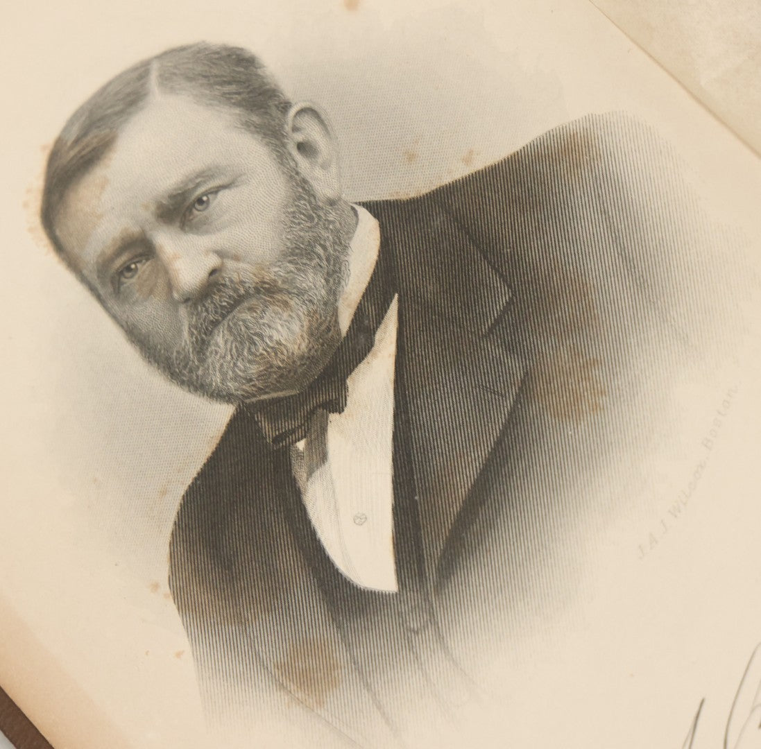 Lot 152 - "From The Tannery To The White House: The Life Of Ulysses S. Grant" Antique Book By William M. Thayer, Illustrated, James H. Earle Publisher, Boston 1888, Note Brittle Pages