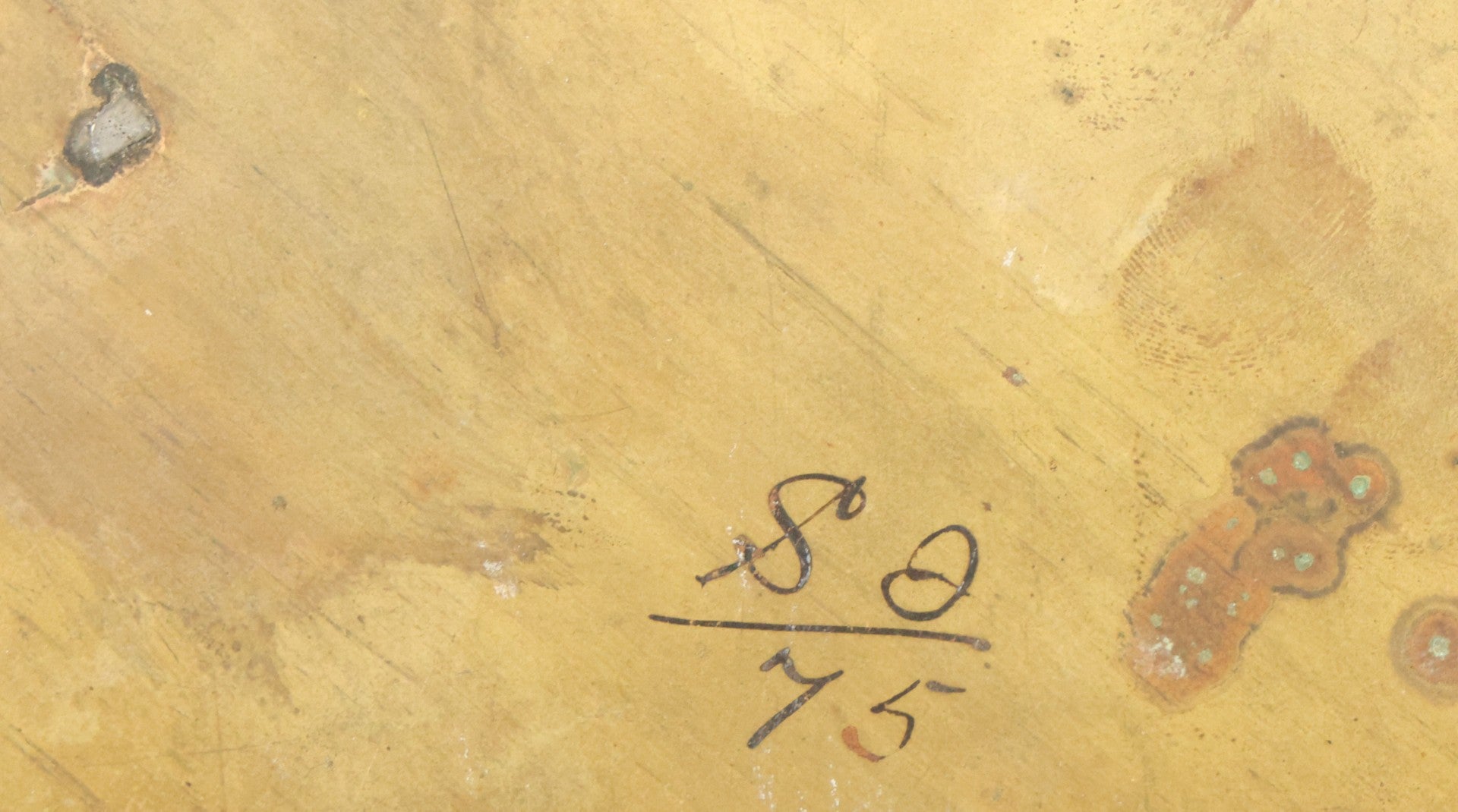 Lot 010 - Antique Hand-Painted Cat Portrait On Brass Charger, Tabby Cat Artwork, Decorative Wall Plaque, 11-7/8" Diameter