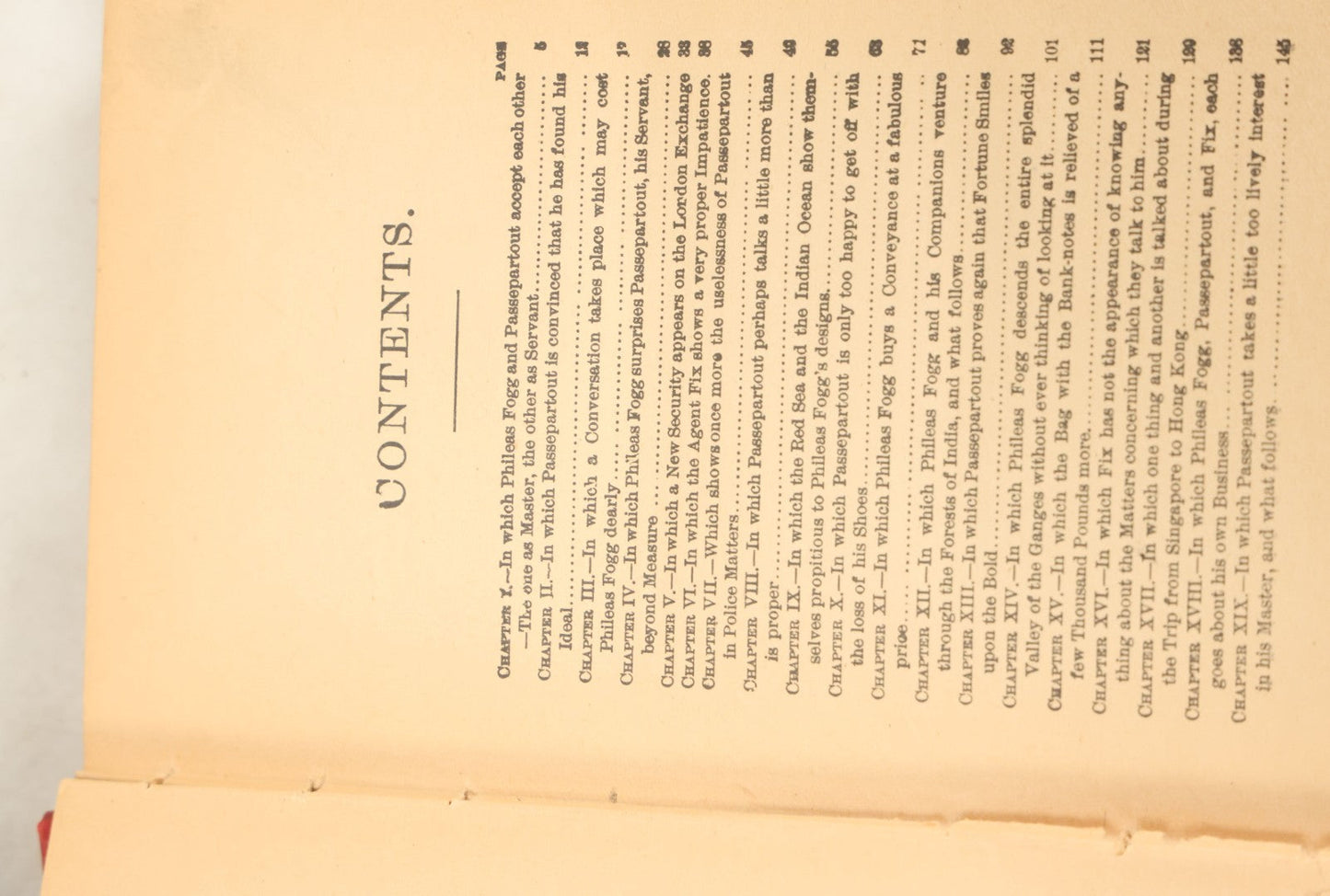 Lot 155 - "The Tour Of The World In Eighty Days" Antique Book By Jules Verne, International Book Company Publisher, New York, Early 20th Century