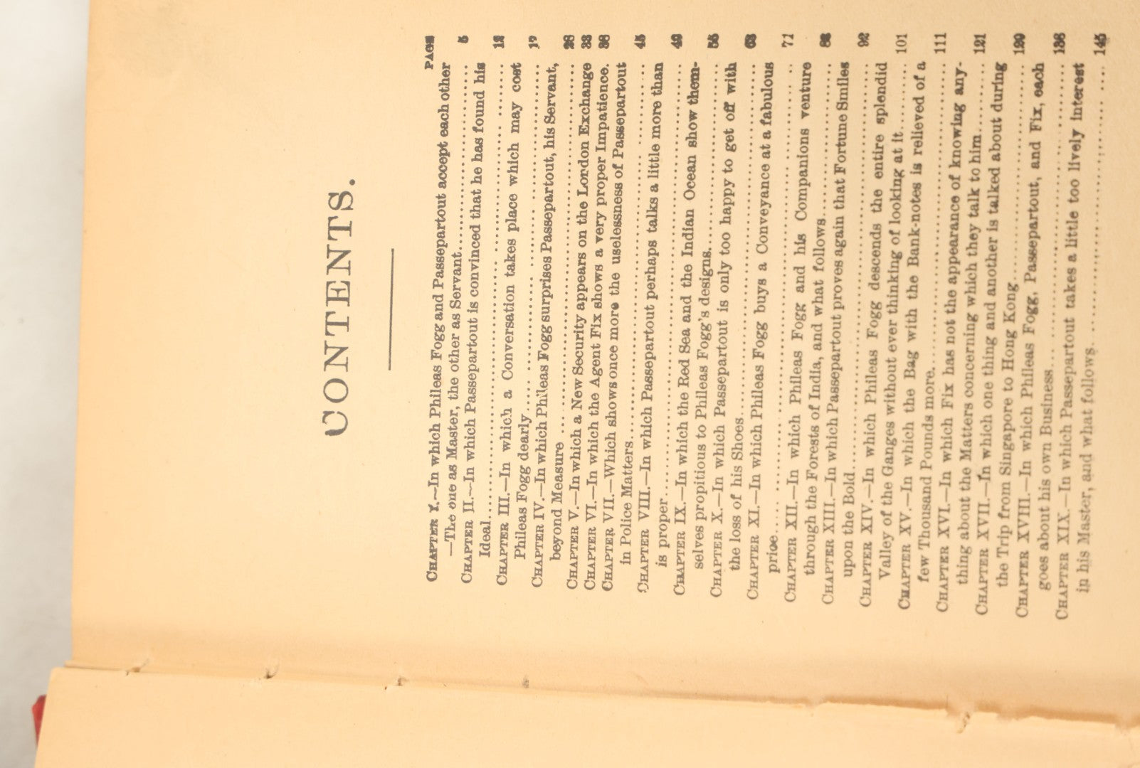 Lot 155 - "The Tour Of The World In Eighty Days" Antique Book By Jules Verne, International Book Company Publisher, New York, Early 20th Century