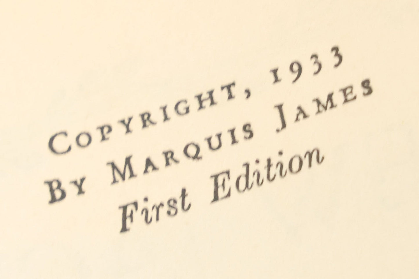 Lot 157 - "Andrew Jackson: The Border Captain" Vintage Book By Marquis James, First Edition, Illustrated, The Literary Guild, New York, 1933