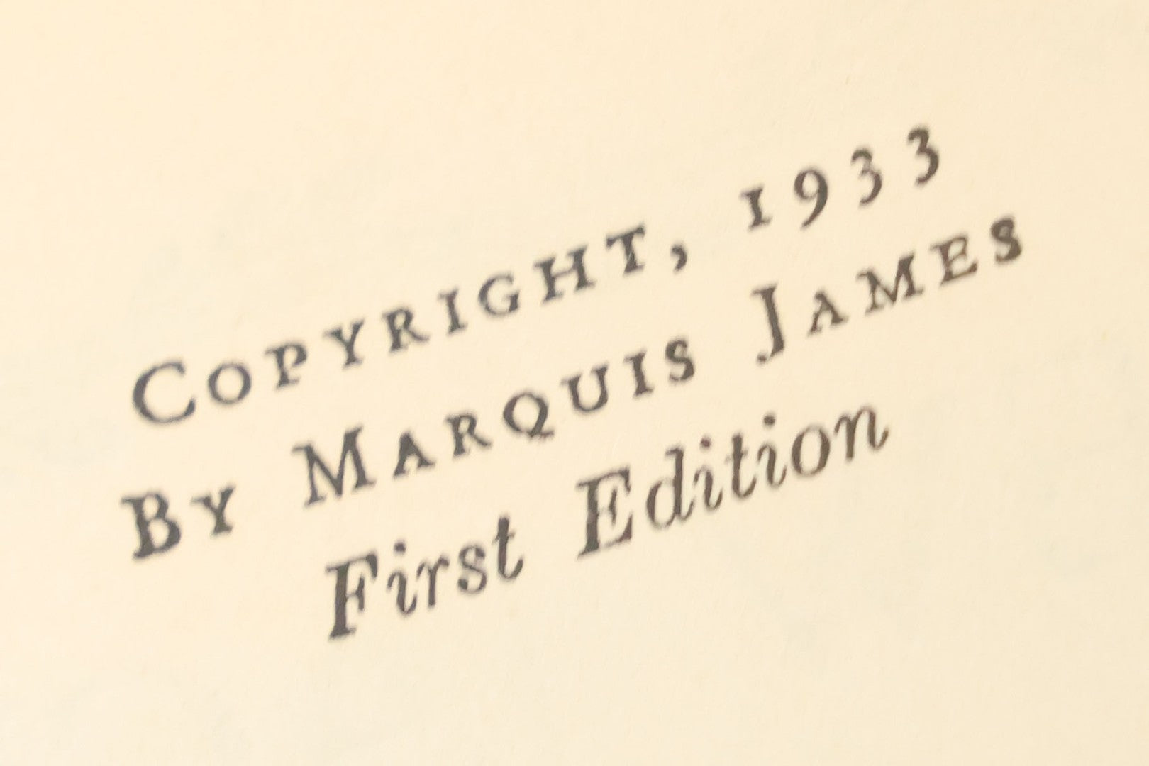 Lot 157 - "Andrew Jackson: The Border Captain" Vintage Book By Marquis James, First Edition, Illustrated, The Literary Guild, New York, 1933