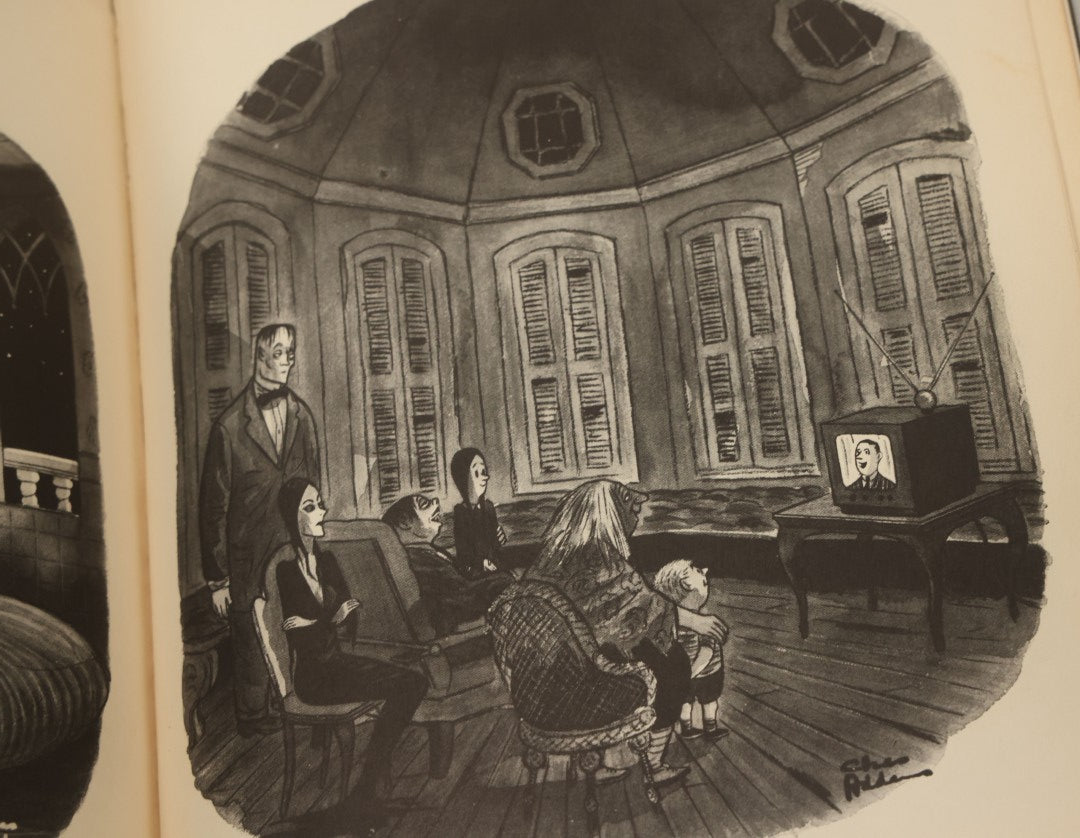 Lot 158 - "Homebodies" Vintage Illustrated Book By Charles Addams, Featuring The Characters Of The Addams Family, Simon And Schuster, Publishers, New York, 1954, Fifth Printing, Note Wear To Binding