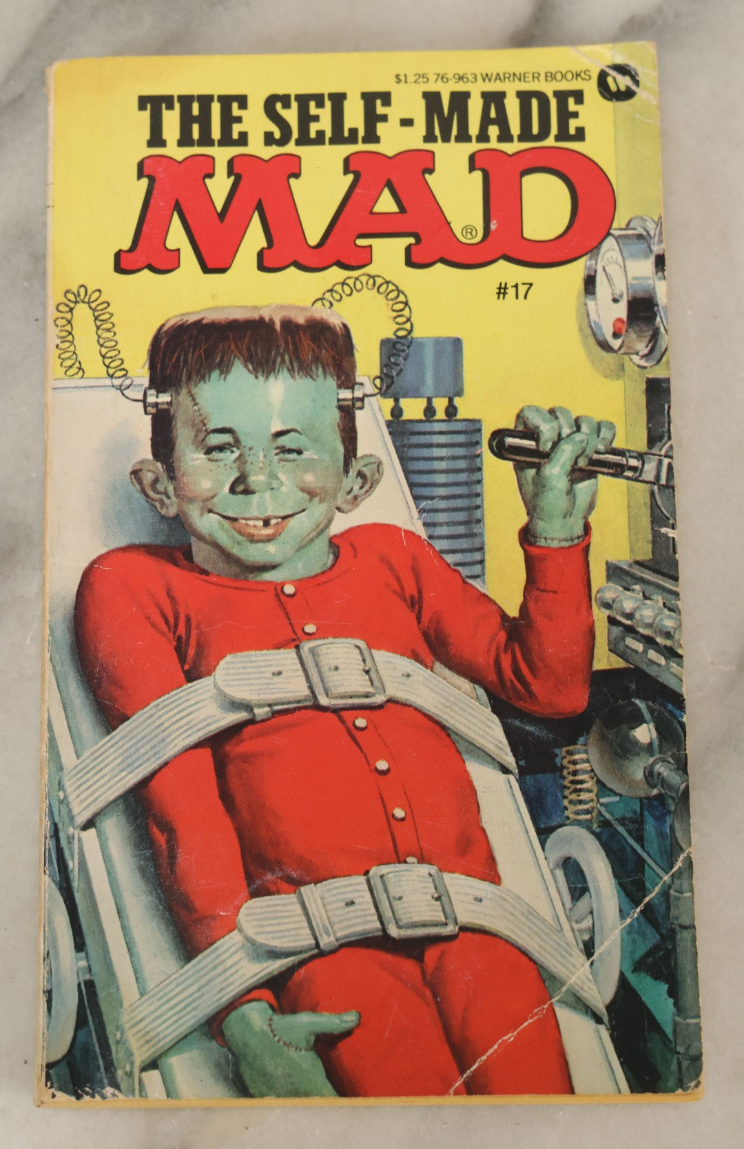 Lot 160 - "The Self Made Mad #17" Vintage Mad Magazine Book With Frankenstein Cover, Warner Books Edition, 1977
